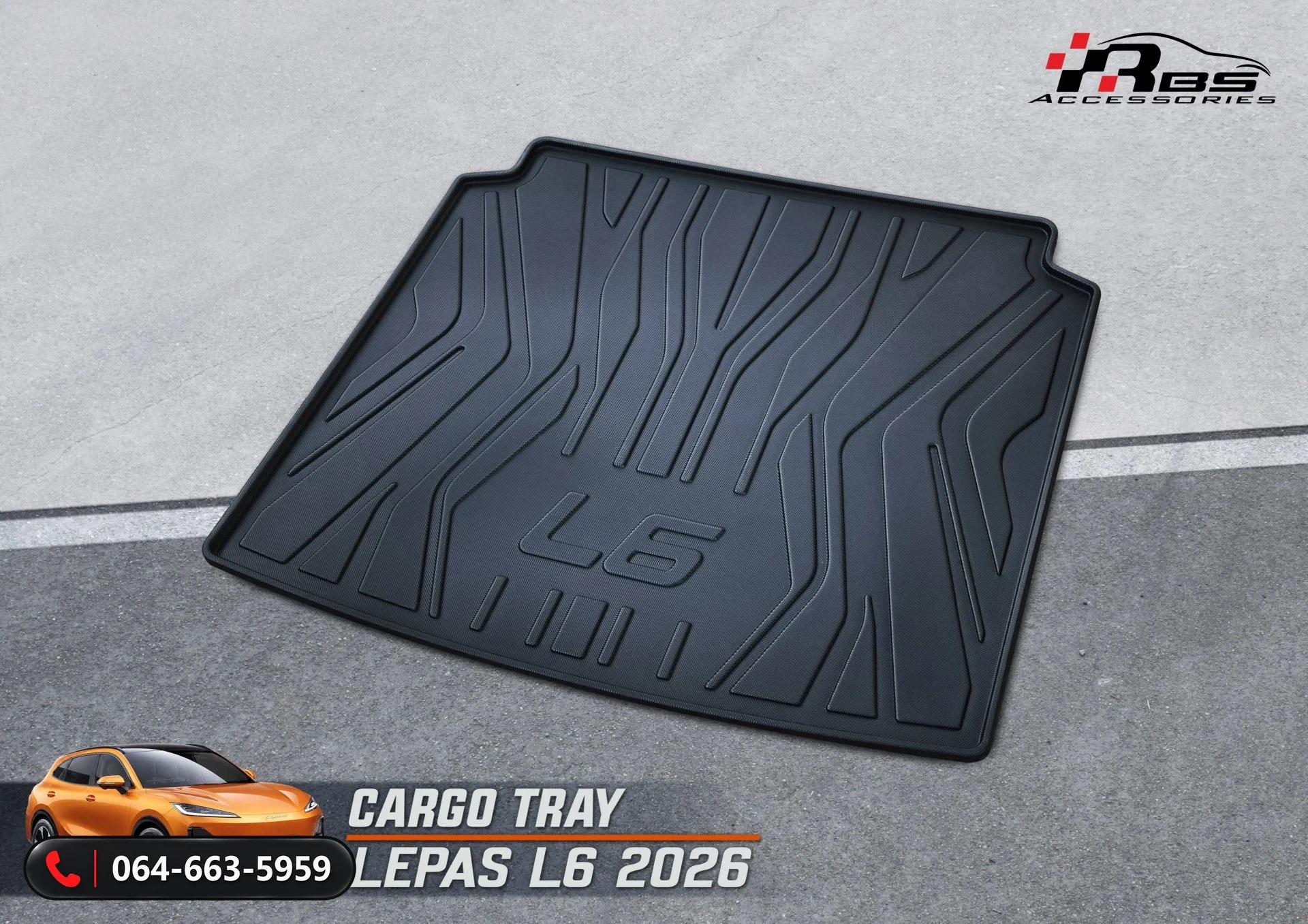 ถาดรองท้ายรถ LEPAS L6 RBS